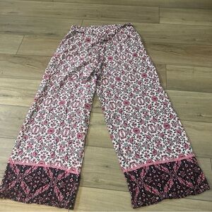 Floral Wide-Leg Pants